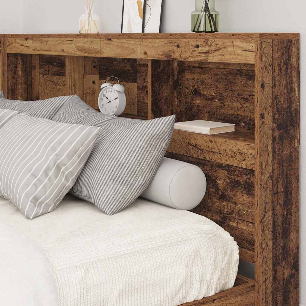 Tête de lit de rangement Bois ancien 140 cm Bois d'ingénierie - XIOS