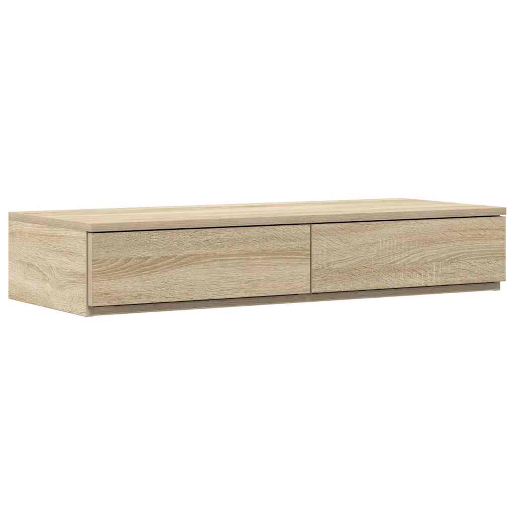 Cadre de lit avec rangement Chêne Sonoma 236.5 x 80 x 31.5 cm - XIOS