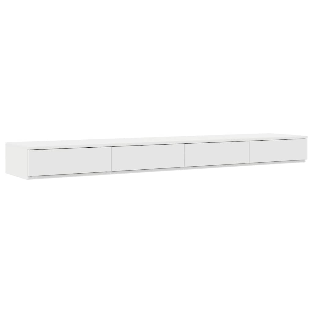Cadre de lit avec rangement Blanc 236.5 x 200 x 31.5 cm - XIOS