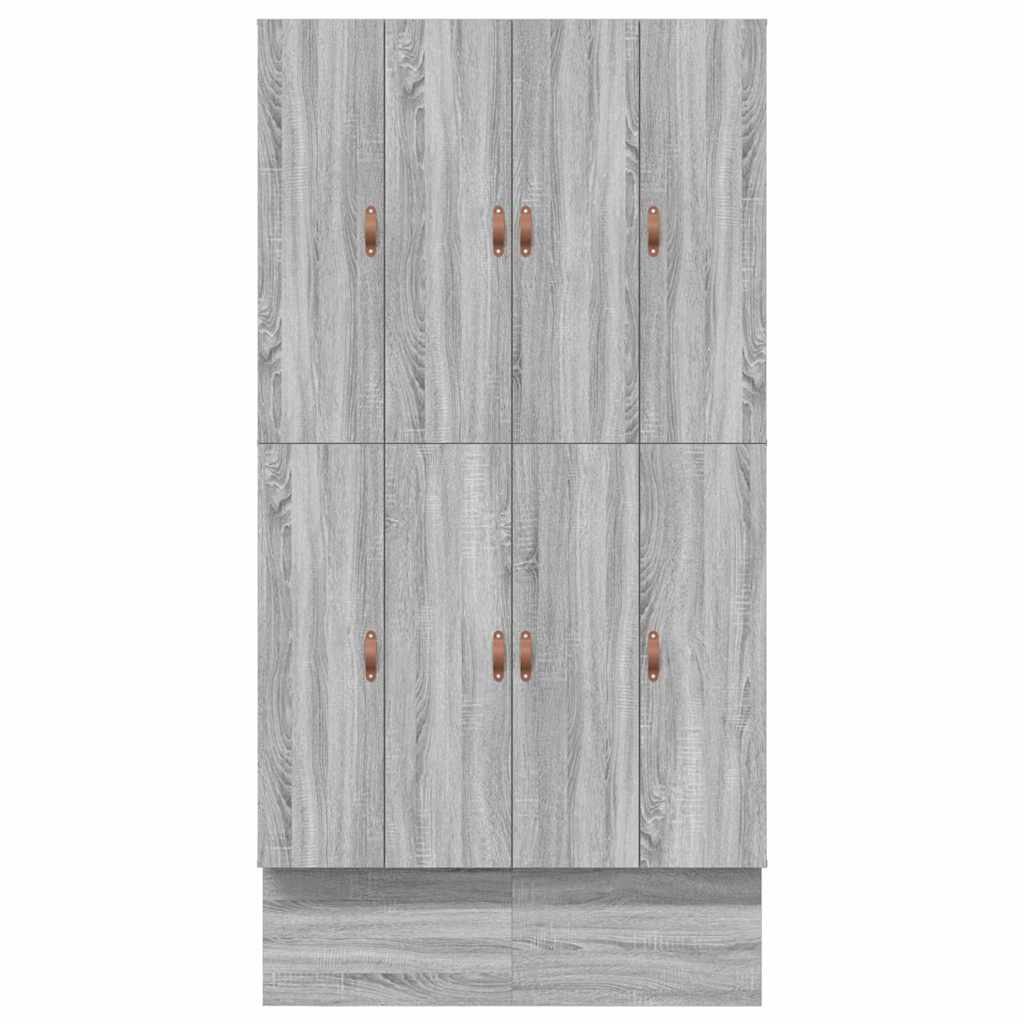 Cadre de lit avec rangement Sonoma gris 236.5 x 120 x 31.5 cm - XIOS