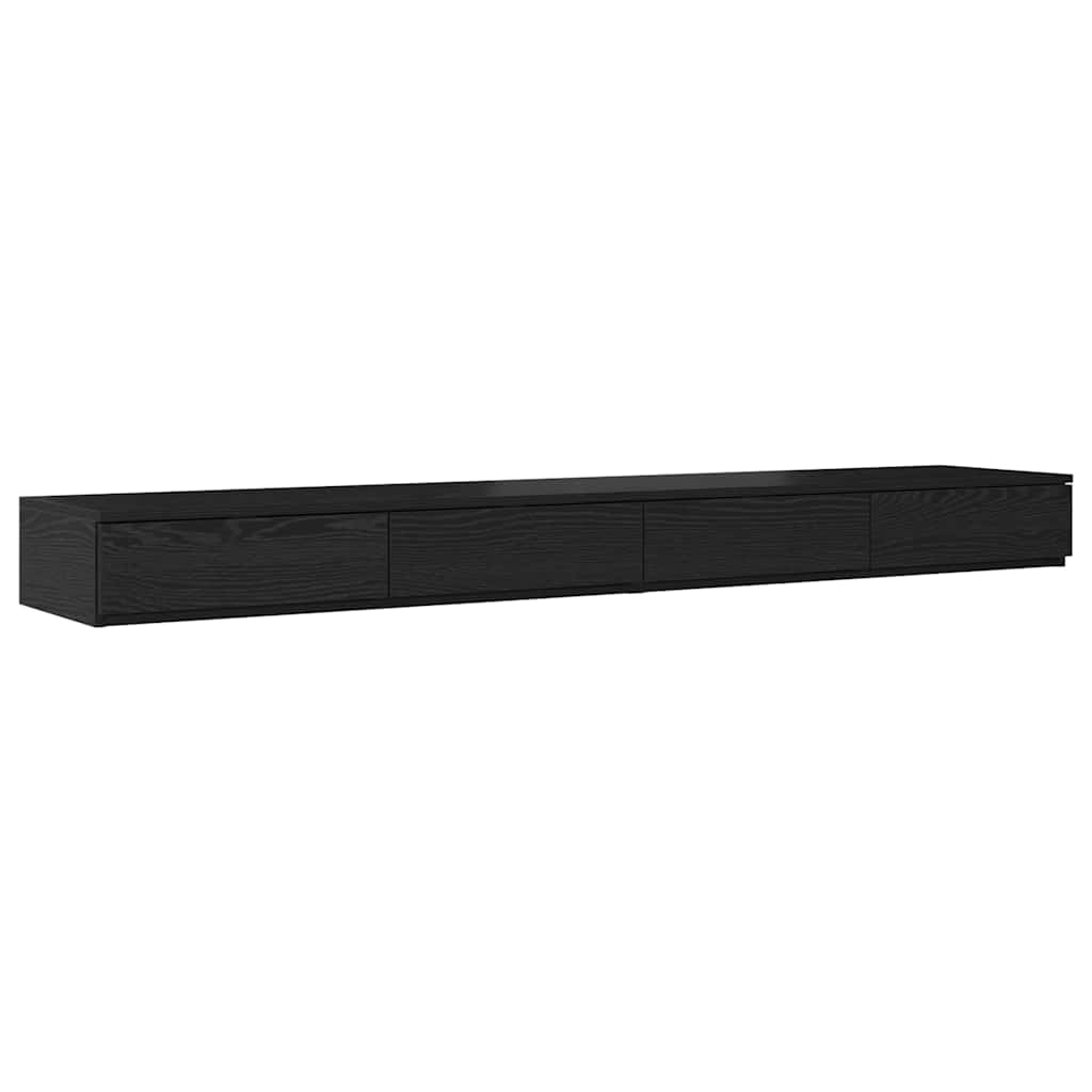 Cadre de lit avec rangement Chêne noir 236,5 x 180 x 31,5 cm - XIOS