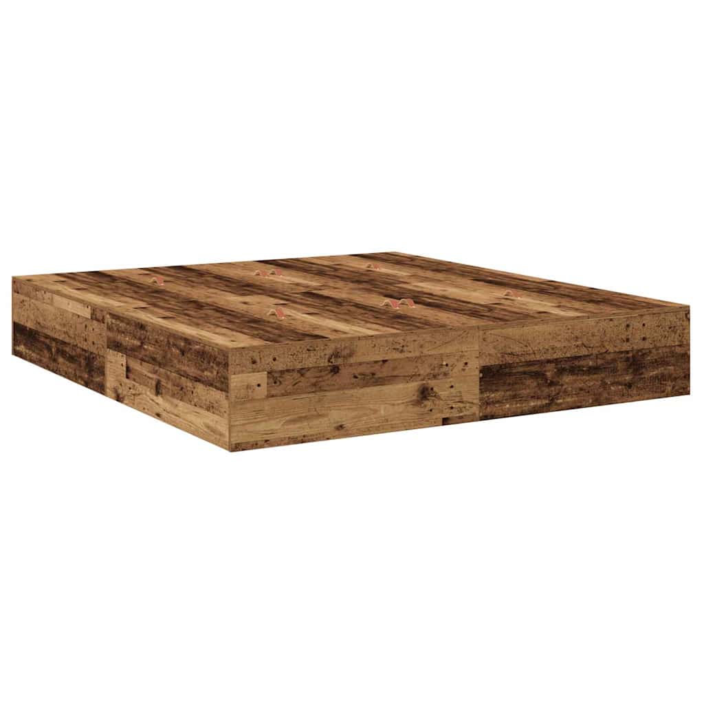 Cadre de lit avec rangement Bois ancien 236,5 x 180 x 31,5 cm - XIOS