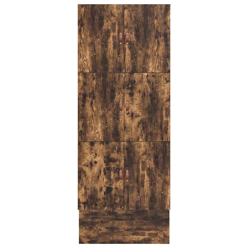 Cadre de lit avec rangement Chêne fumé 226,5 x 75 x 31,5 cm - XIOS