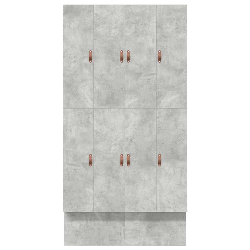 Cadre de lit avec rangement Gris béton 226.5 x 120 x 31.5 cm - XIOS