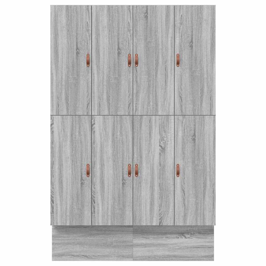 Cadre de lit avec rangement Sonoma gris 226,5 x 140 x 31,5 cm - XIOS