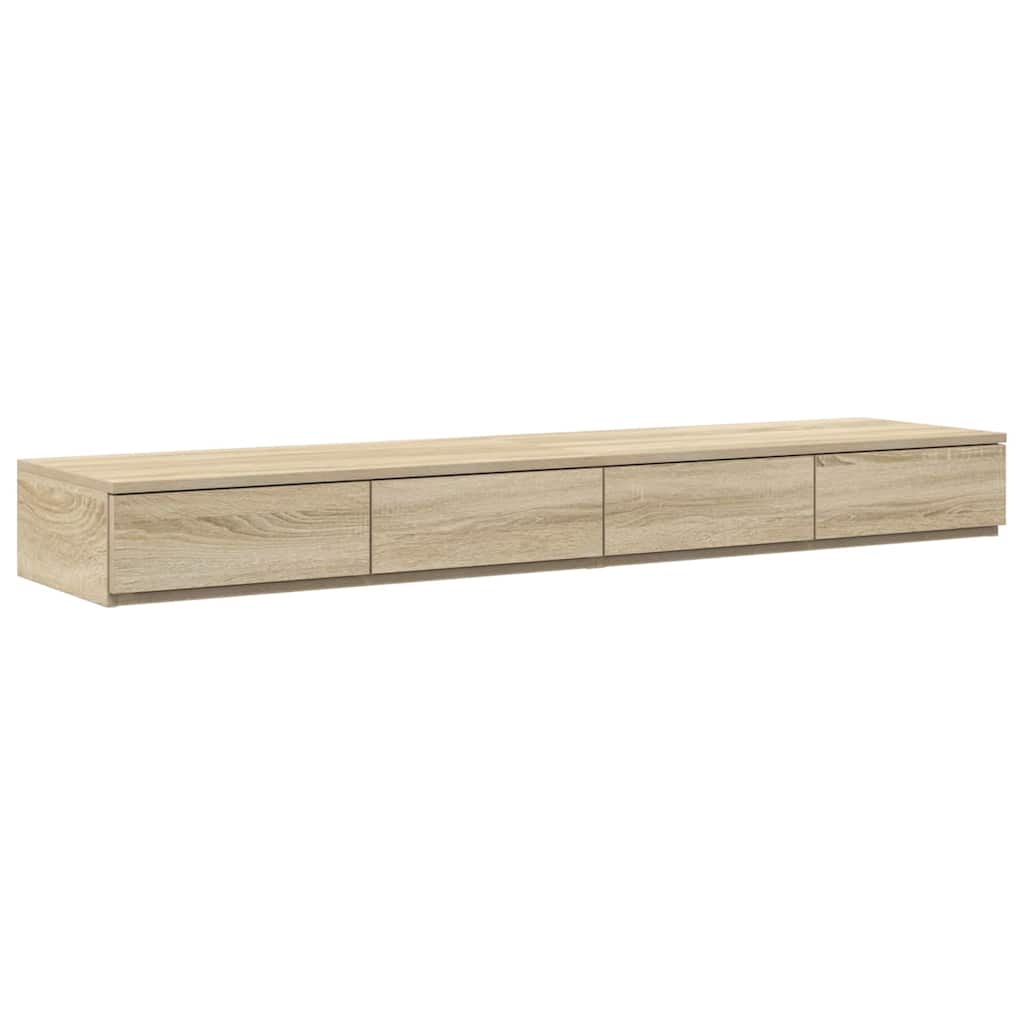 Cadre de lit avec rangement Chêne Sonoma 226.5 x 135 x 31.5 cm - XIOS