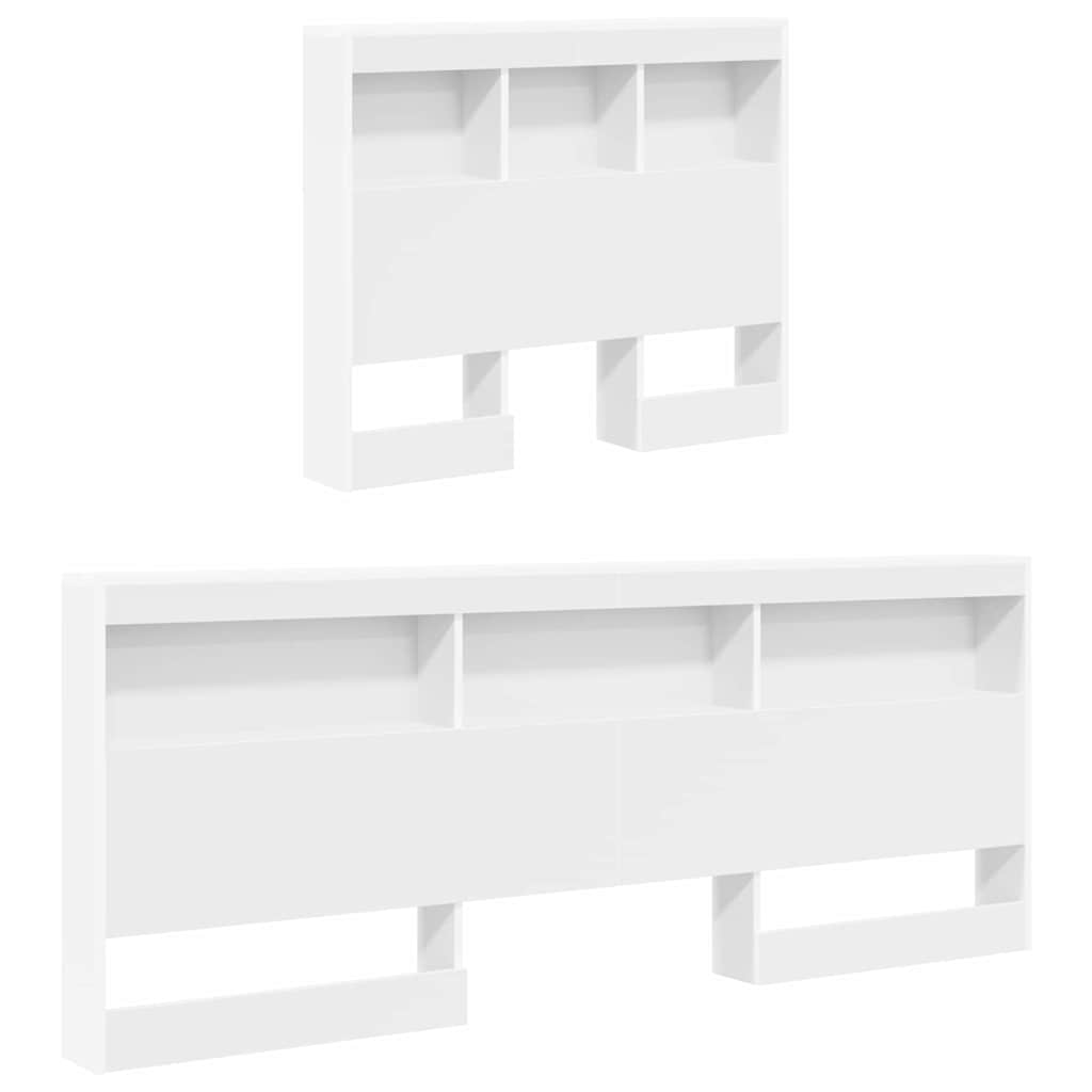 Lit Bibliothèque Blanc 100 x 200 cm Bois d'ingénierie - XIOS