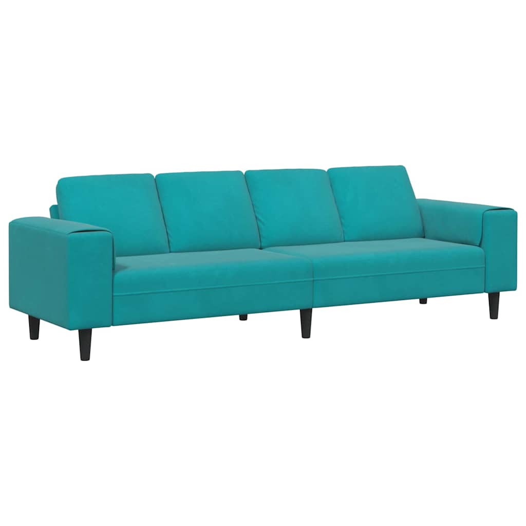 Ensemble de Canapés Turquoise Velours - XIOS