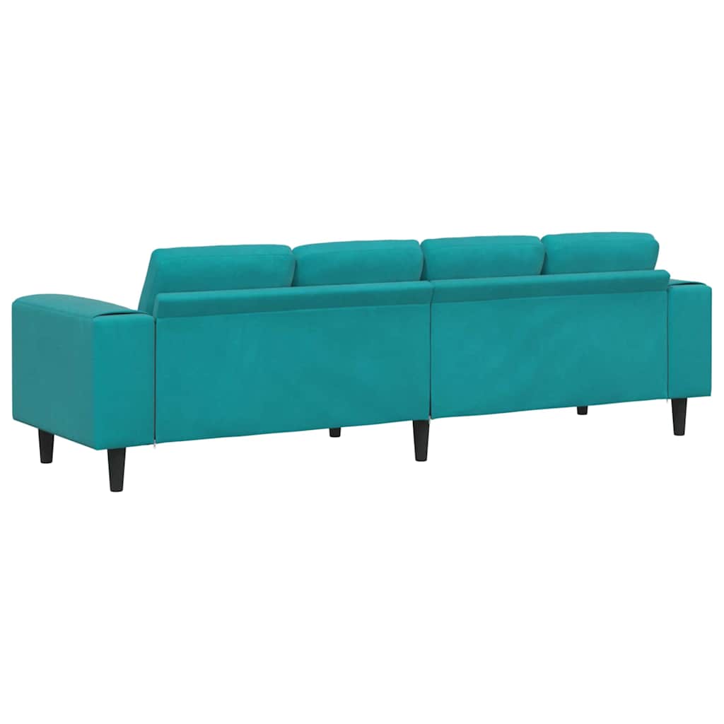 Ensemble de Canapés Turquoise Velours - XIOS