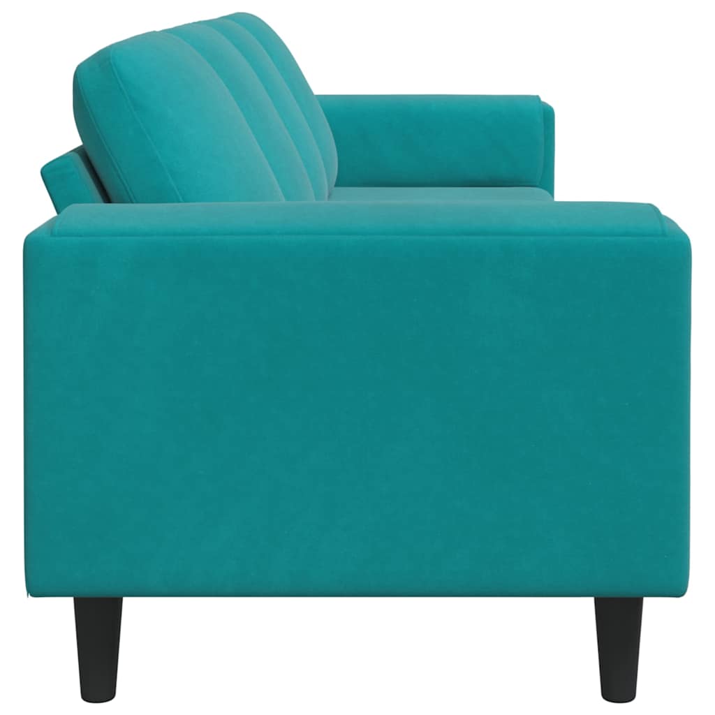 Ensemble de Canapés Turquoise Velours - XIOS