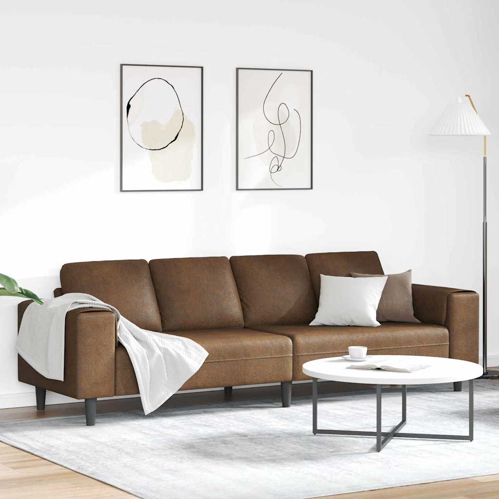 Ensemble de Canapés Marron Cuir suédé faux - XIOS