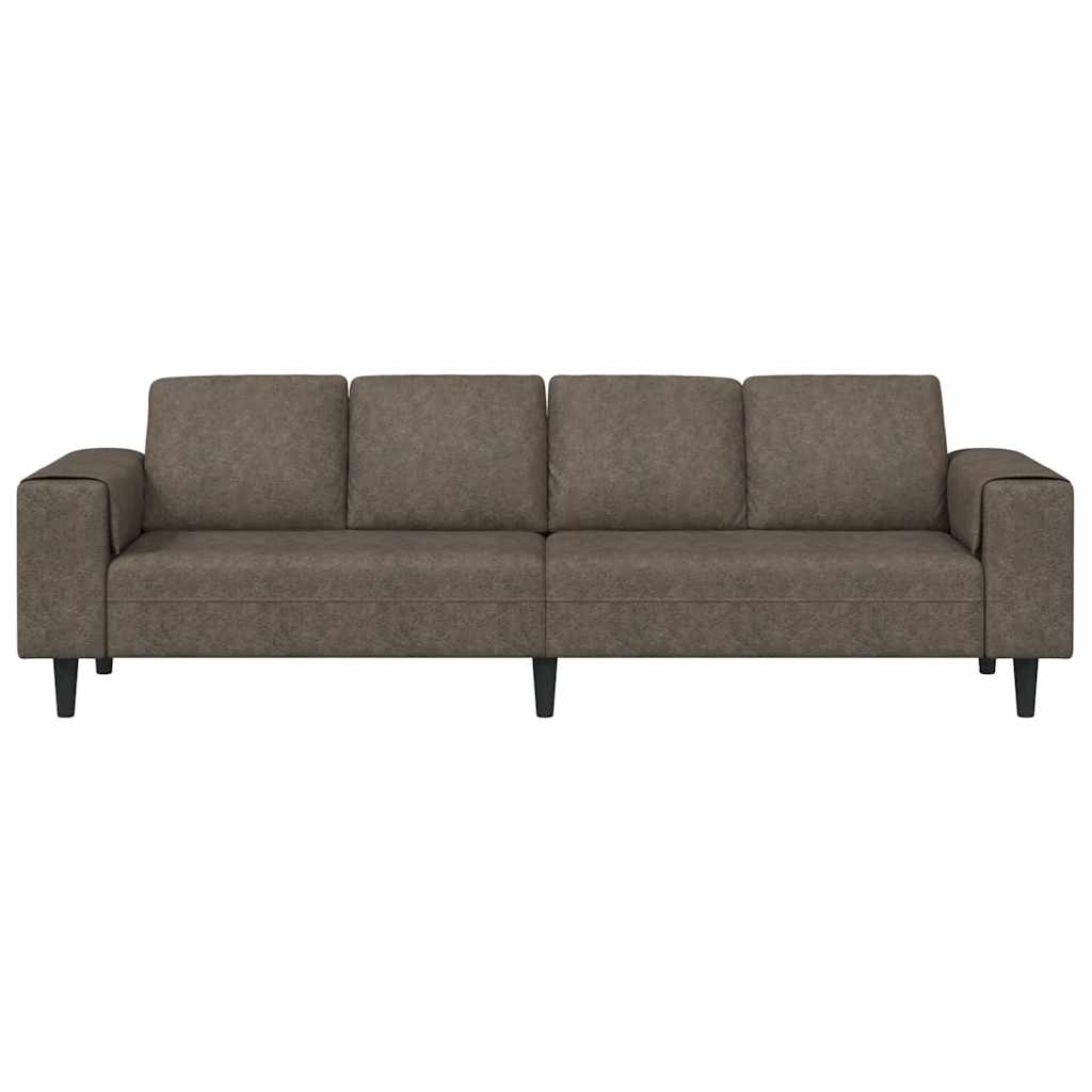 Ensemble de Canapés Gris foncé Cuir suédé faux - XIOS
