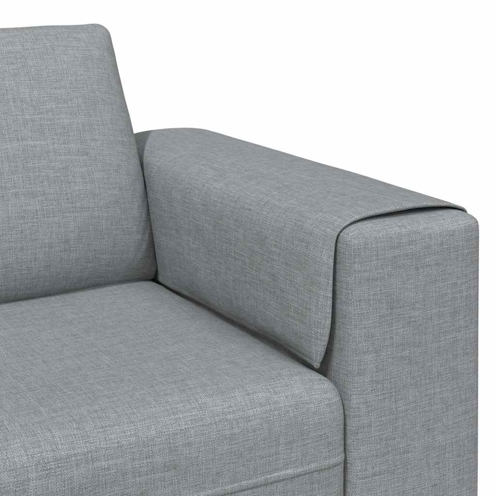 Ensemble de Canapés 3 pcs Gris clair tissu - XIOS