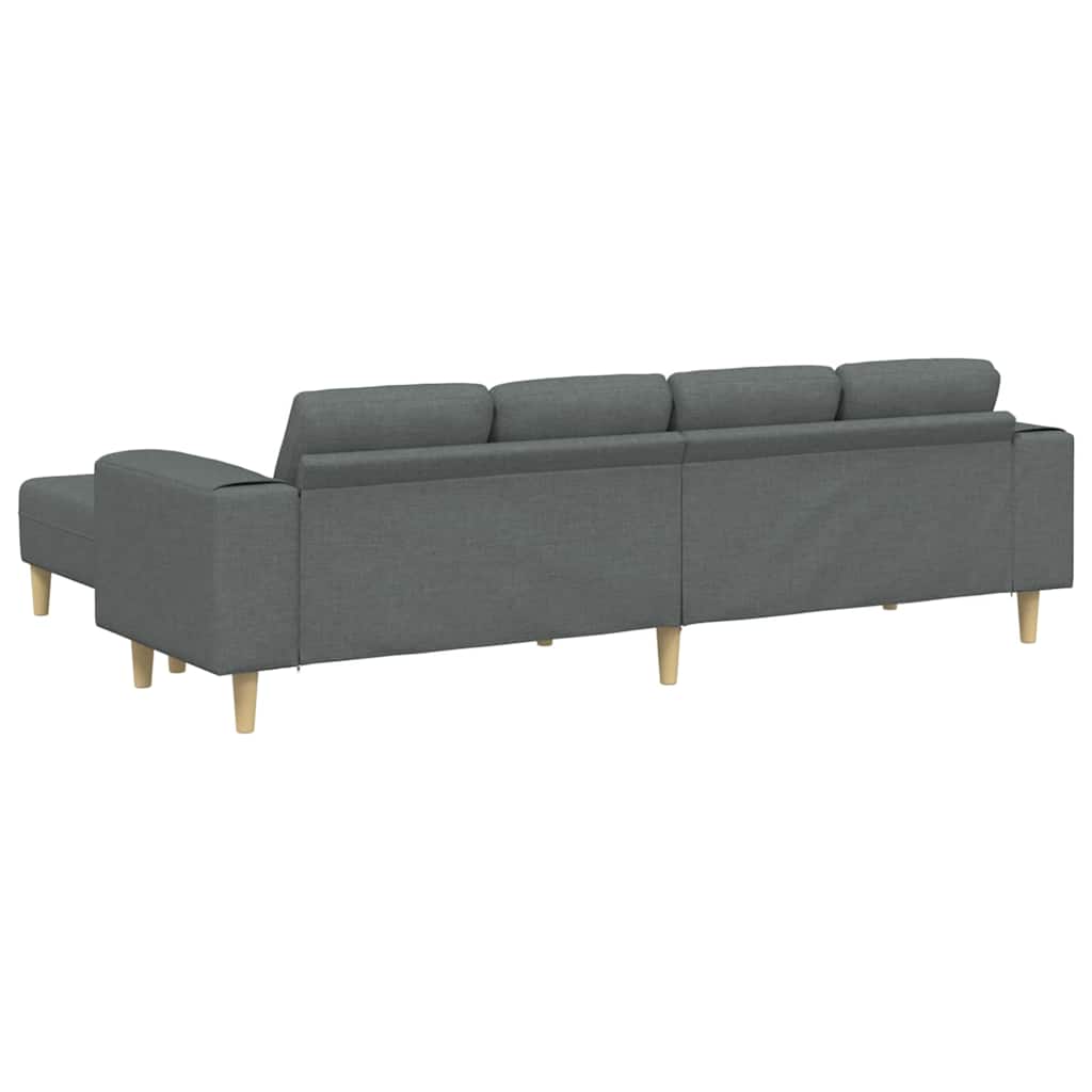 Ensemble de Canapés 3 pcs Gris foncé tissu - XIOS