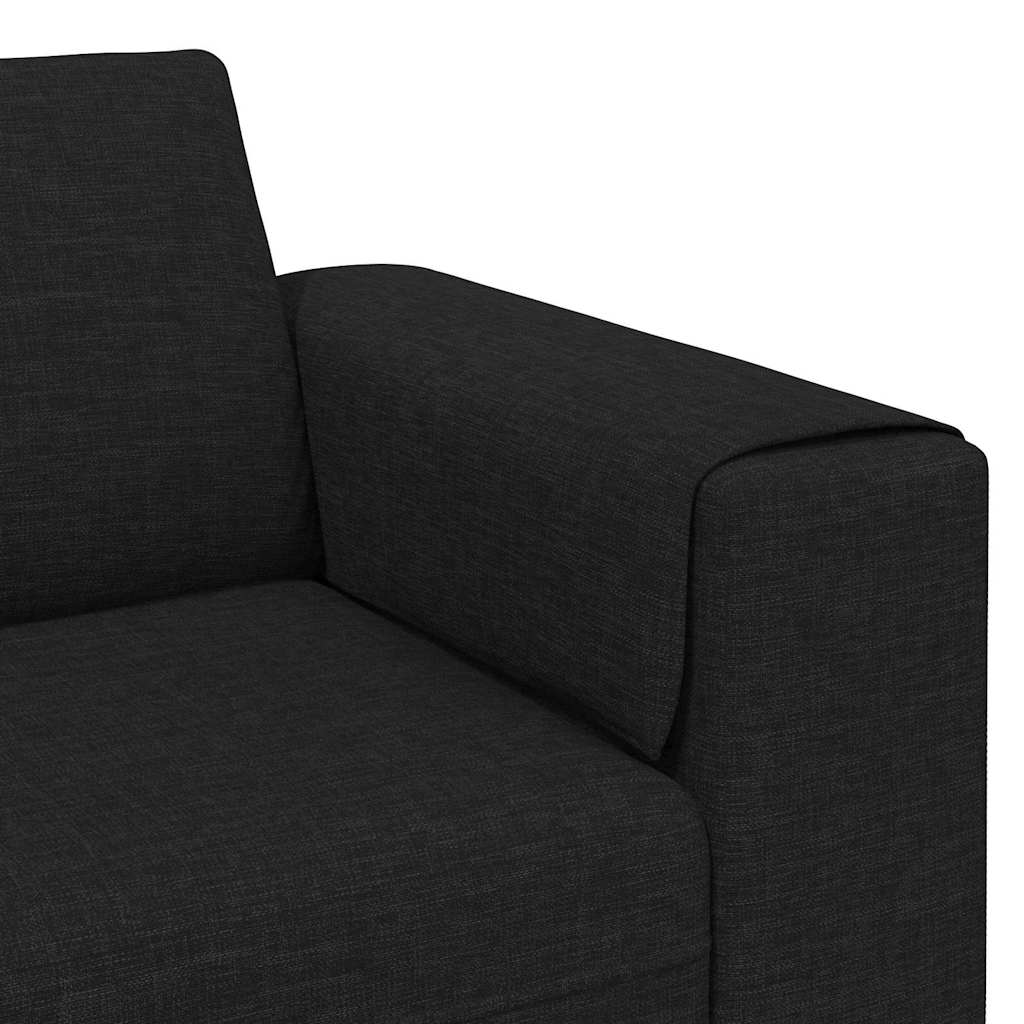 Ensemble de Canapés 3 pcs Noir tissu - XIOS