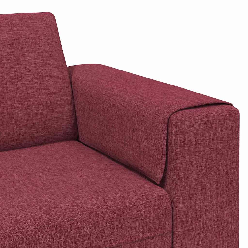 Ensemble de Canapés 3 pcs Rouge bordeaux tissu - XIOS
