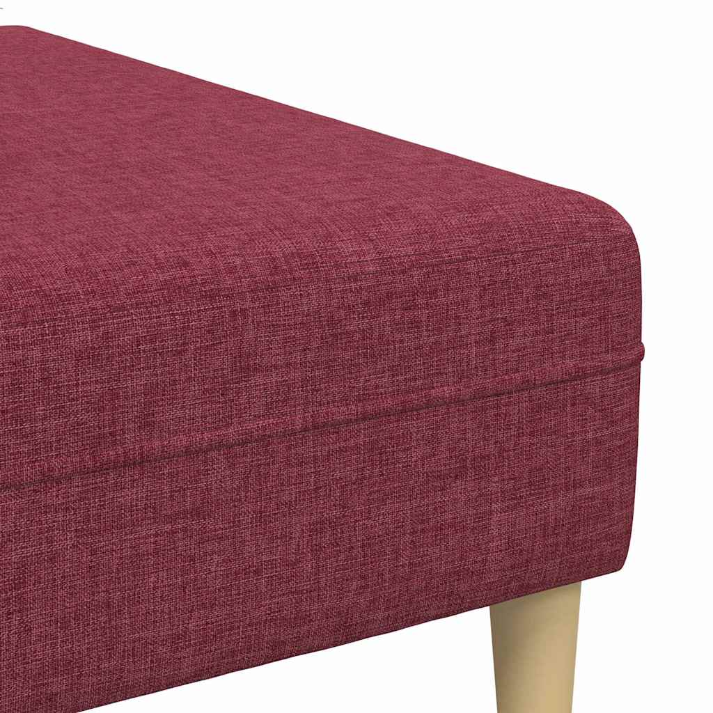 Ensemble de Canapés 3 pcs Rouge bordeaux tissu - XIOS