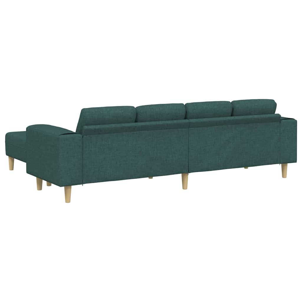 Ensemble de Canapés 3 pcs Vert foncé tissu - XIOS