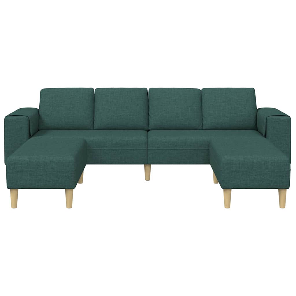 Ensemble de Canapés 3 pcs Vert foncé tissu - XIOS