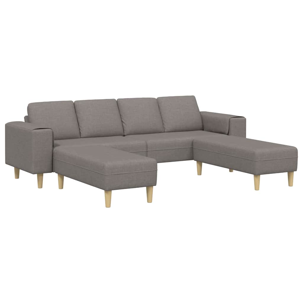 Ensemble de Canapés 3 pcs Taupe tissu