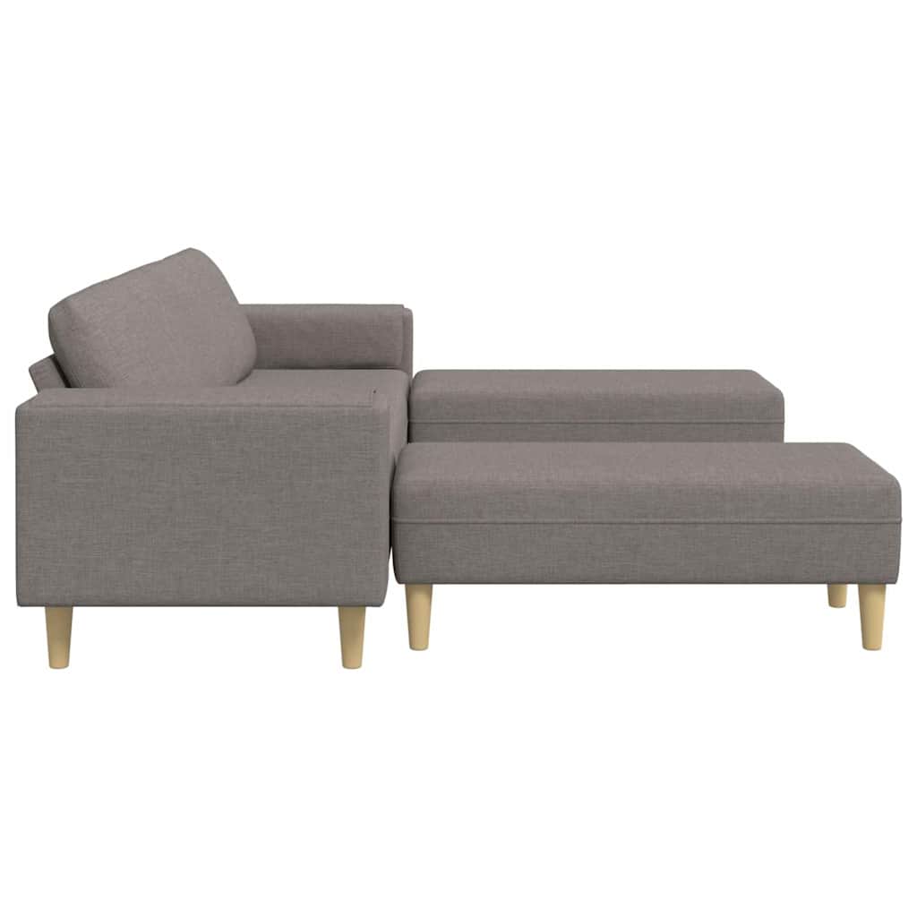 Ensemble de Canapés 3 pcs Taupe tissu - XIOS
