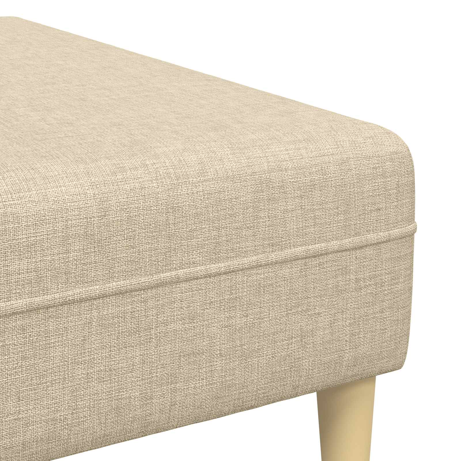 Canapé de salon 3 pcs Crème Polyester