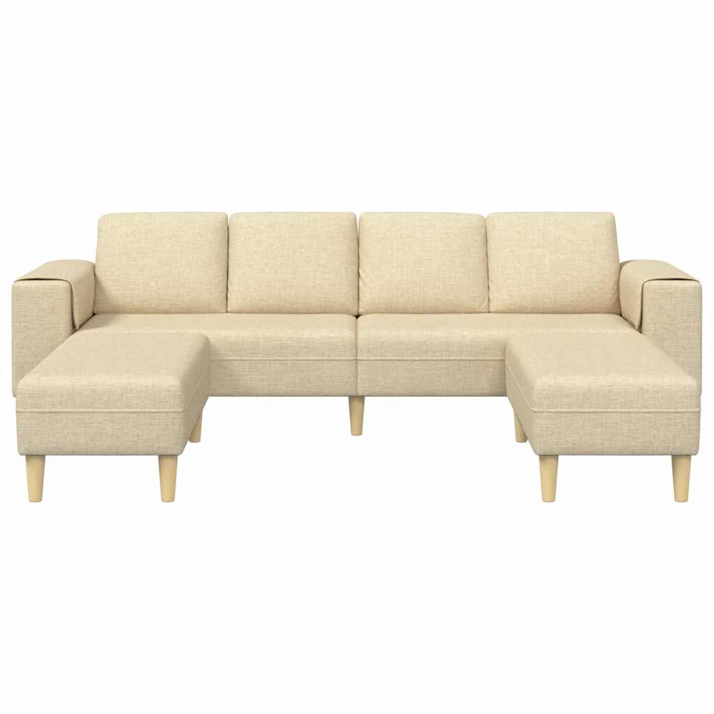 Ensemble de Canapés 3 pcs Crème tissu - XIOS