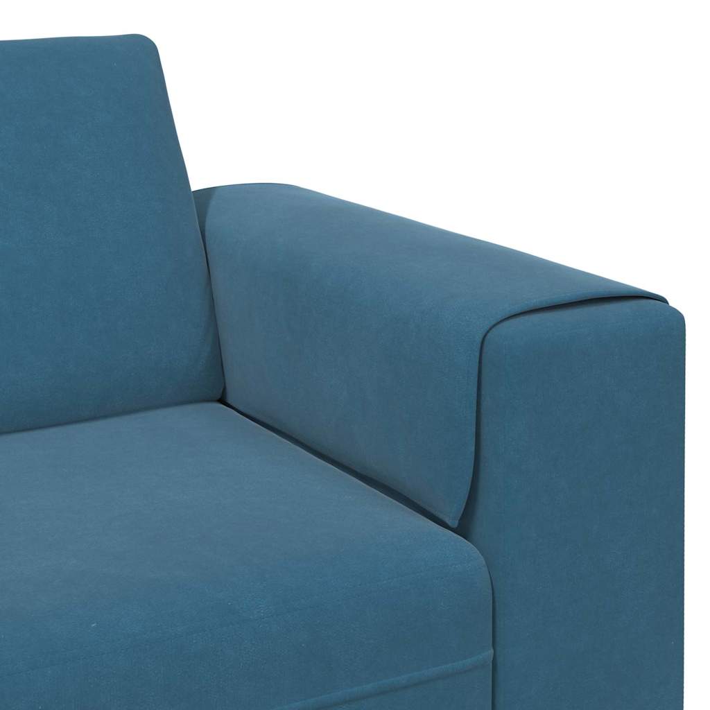 Ensemble de Canapés 3 pcs Bleu Velours - XIOS