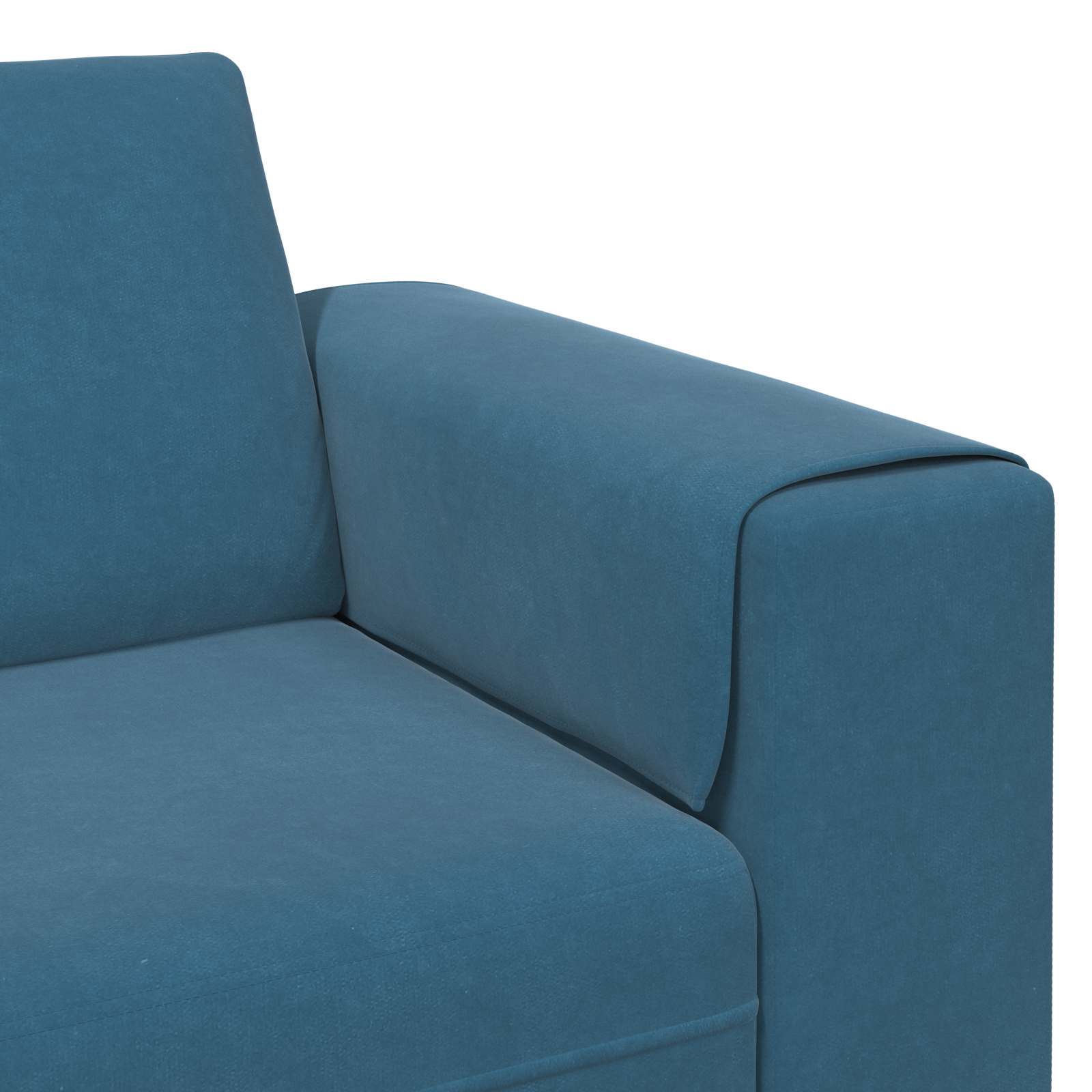 Canapé de salon 3 pcs Bleu 250 x 188 x 76 cm