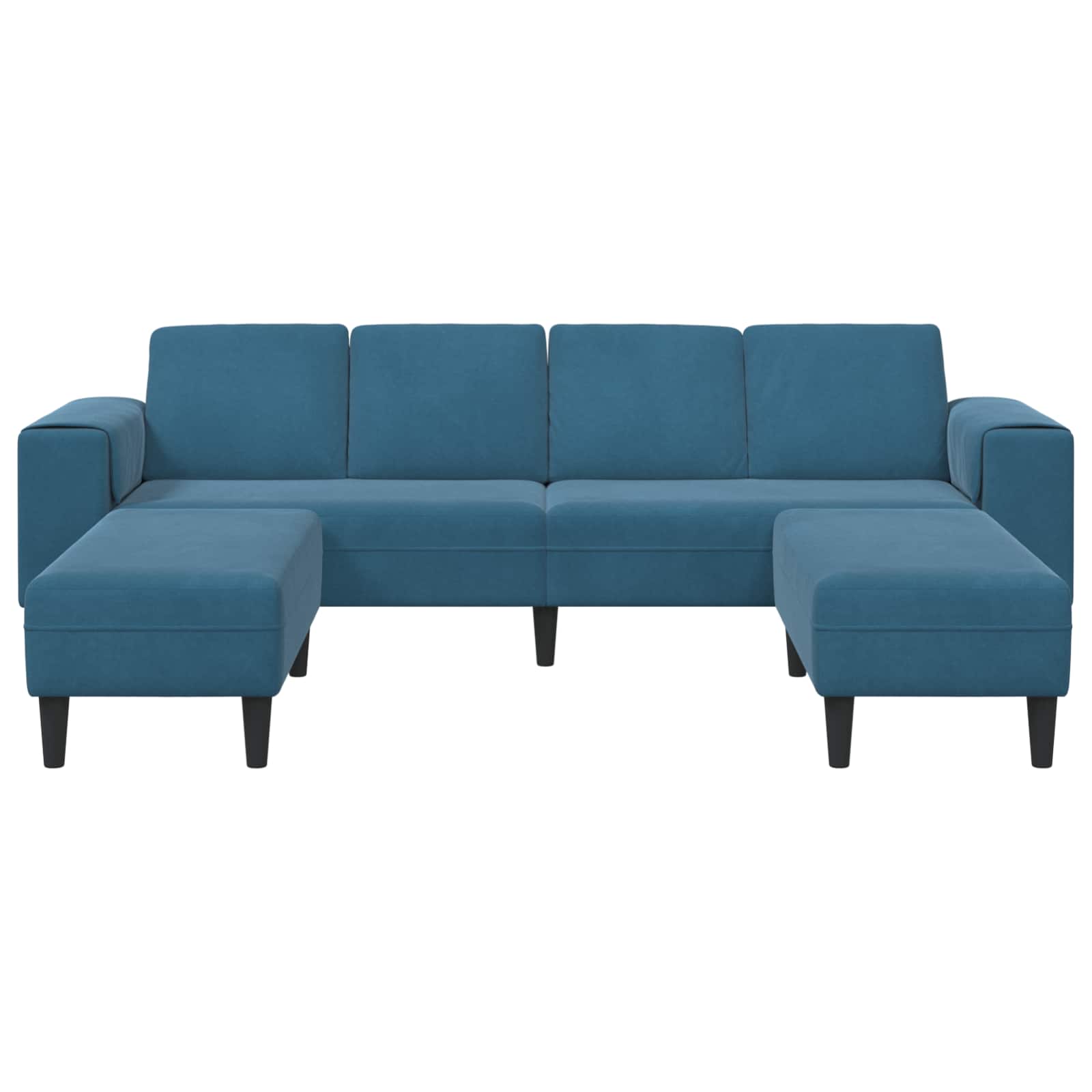 Canapé de salon 3 pcs Bleu 250 x 188 x 76 cm