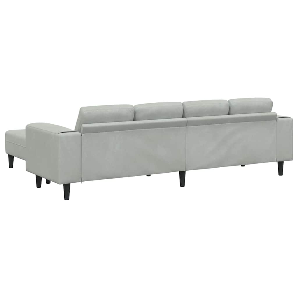 Ensemble de Canapés 3 pcs Gris clair Velours - XIOS