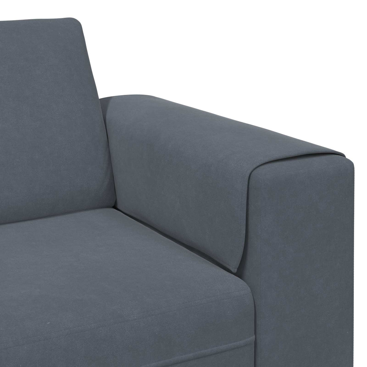 Canapé de salon 3 pc Gris foncé