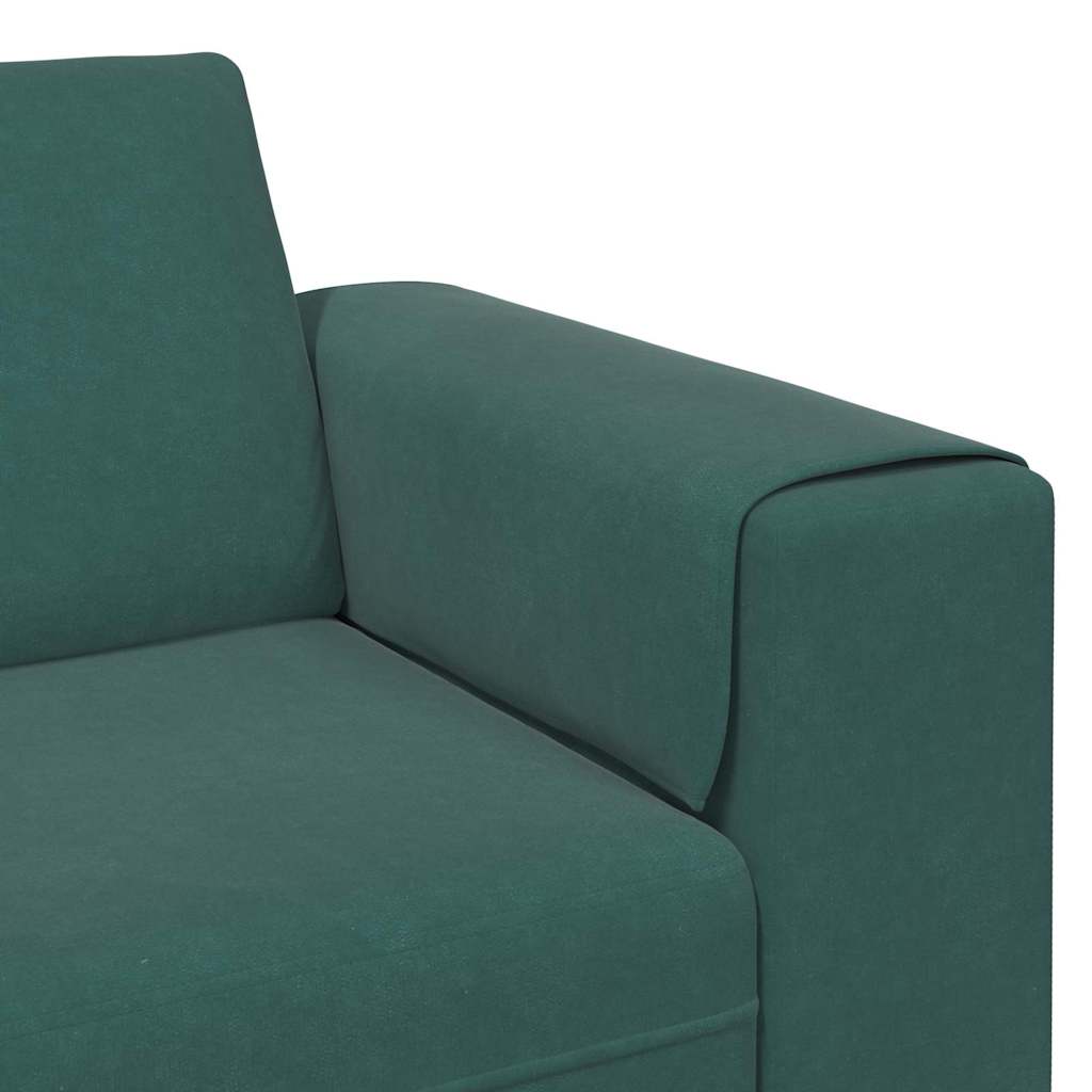 Ensemble de Canapés 3 pcs Vert foncé Velours - XIOS