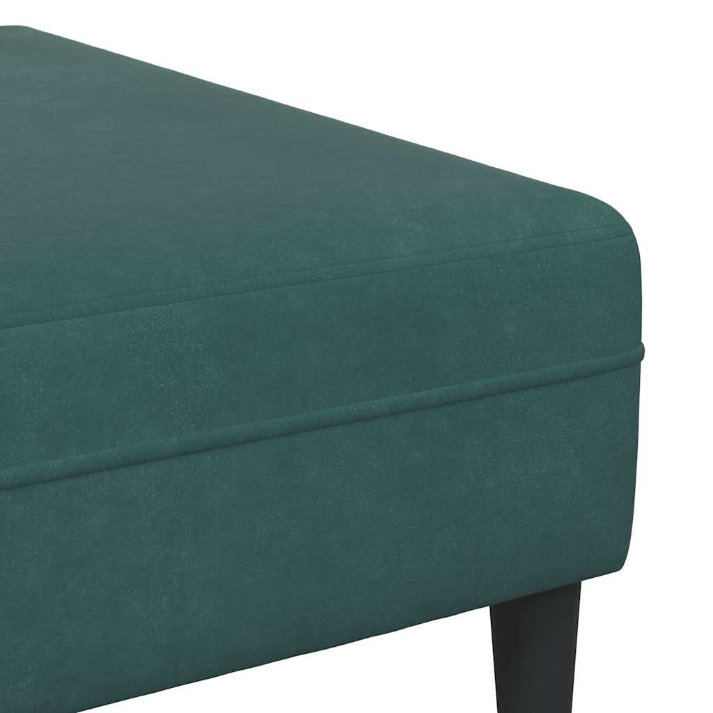 Ensemble de Canapés 3 pcs Vert foncé Velours - XIOS