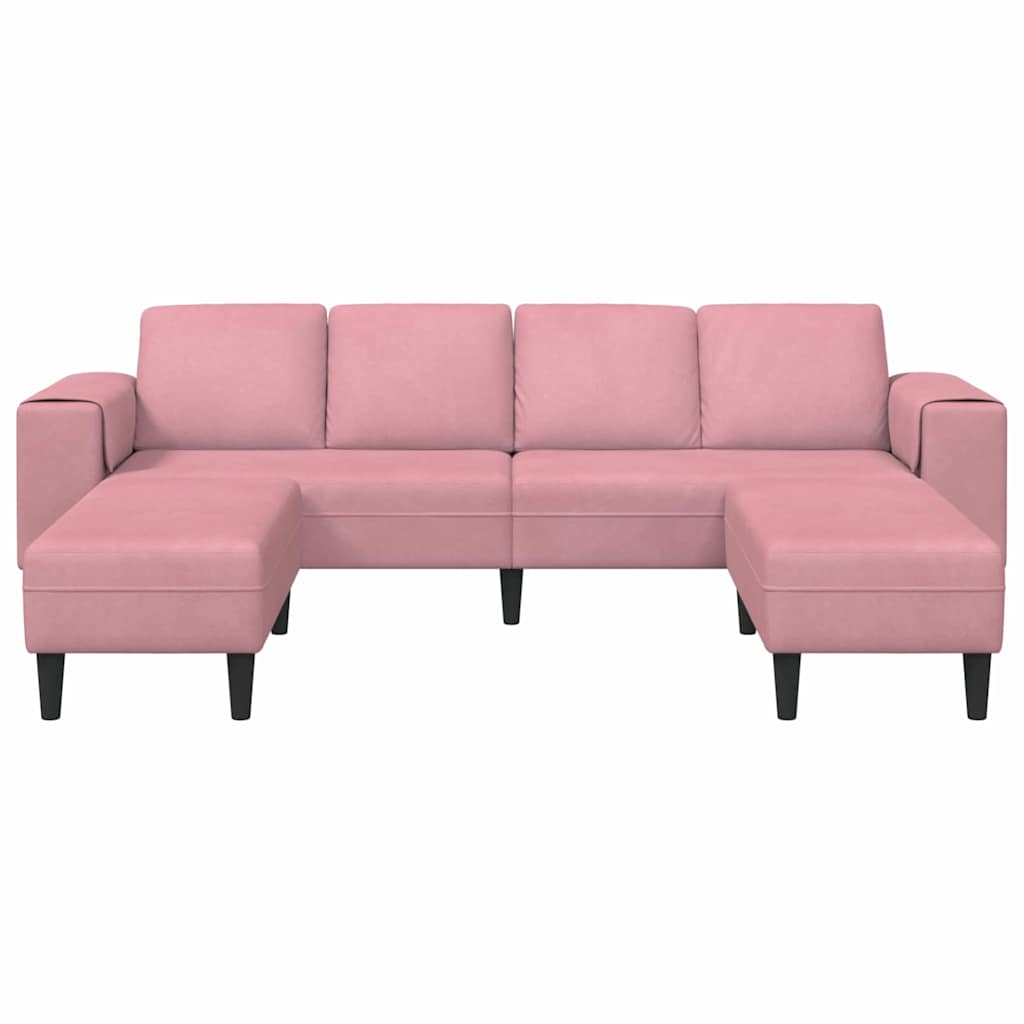 Ensemble de Canapés 3 pcs Rose Velours - XIOS