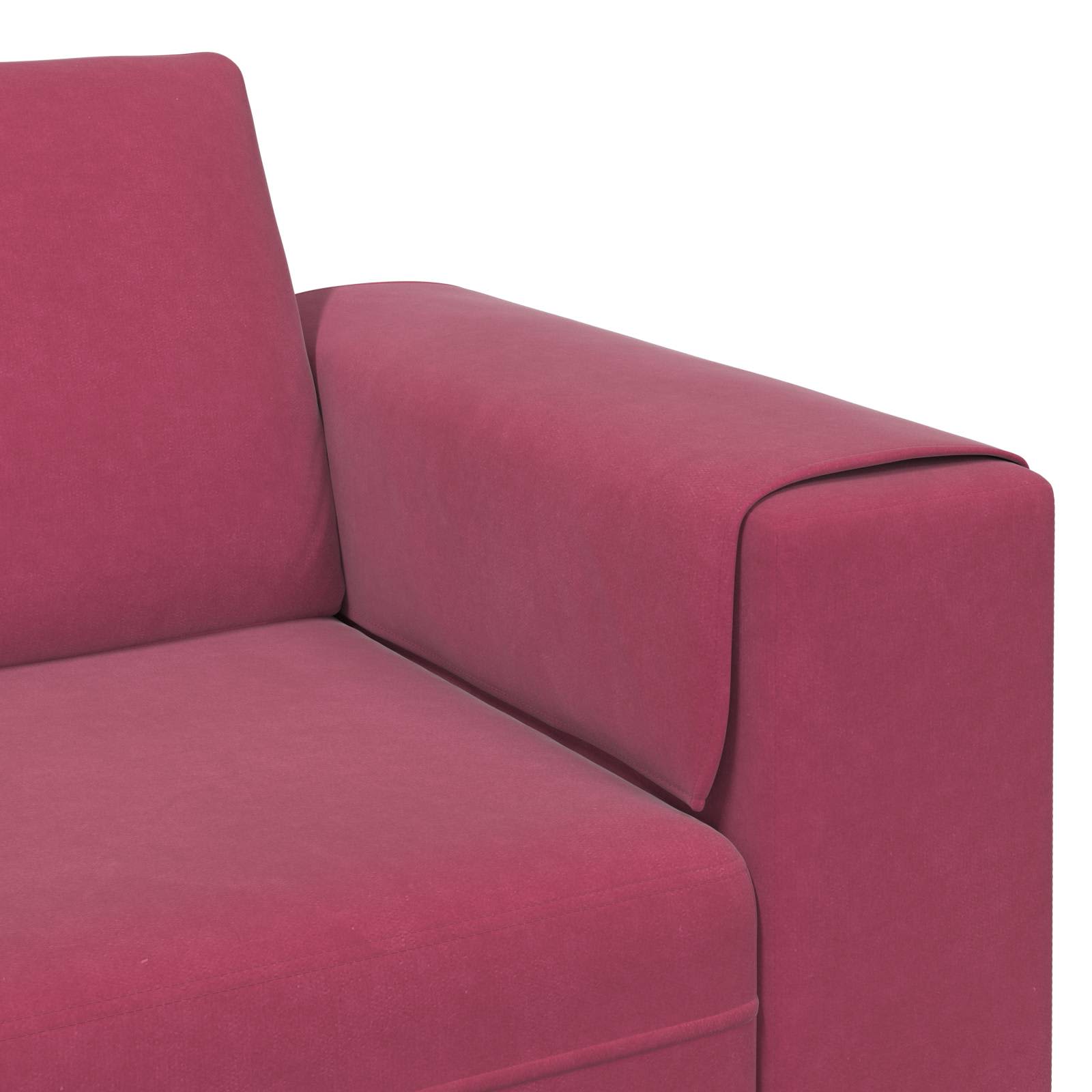 Canapé de salon 3 pcs Bordeaux 250 x 188 x 76 cm - XIOS