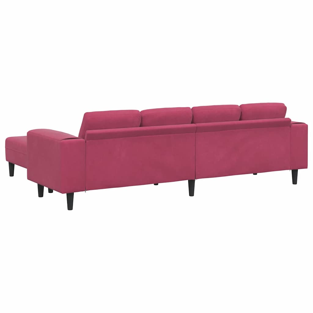 Ensemble de Canapés 3 pcs Rouge bordeaux Velours - XIOS