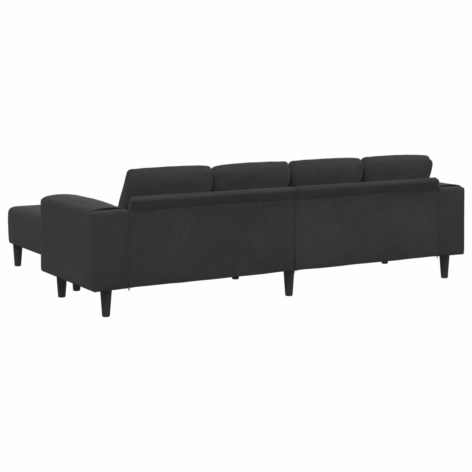 Canapé de salon 3 pcs Noir 250 x 188 x 76 cm - XIOS