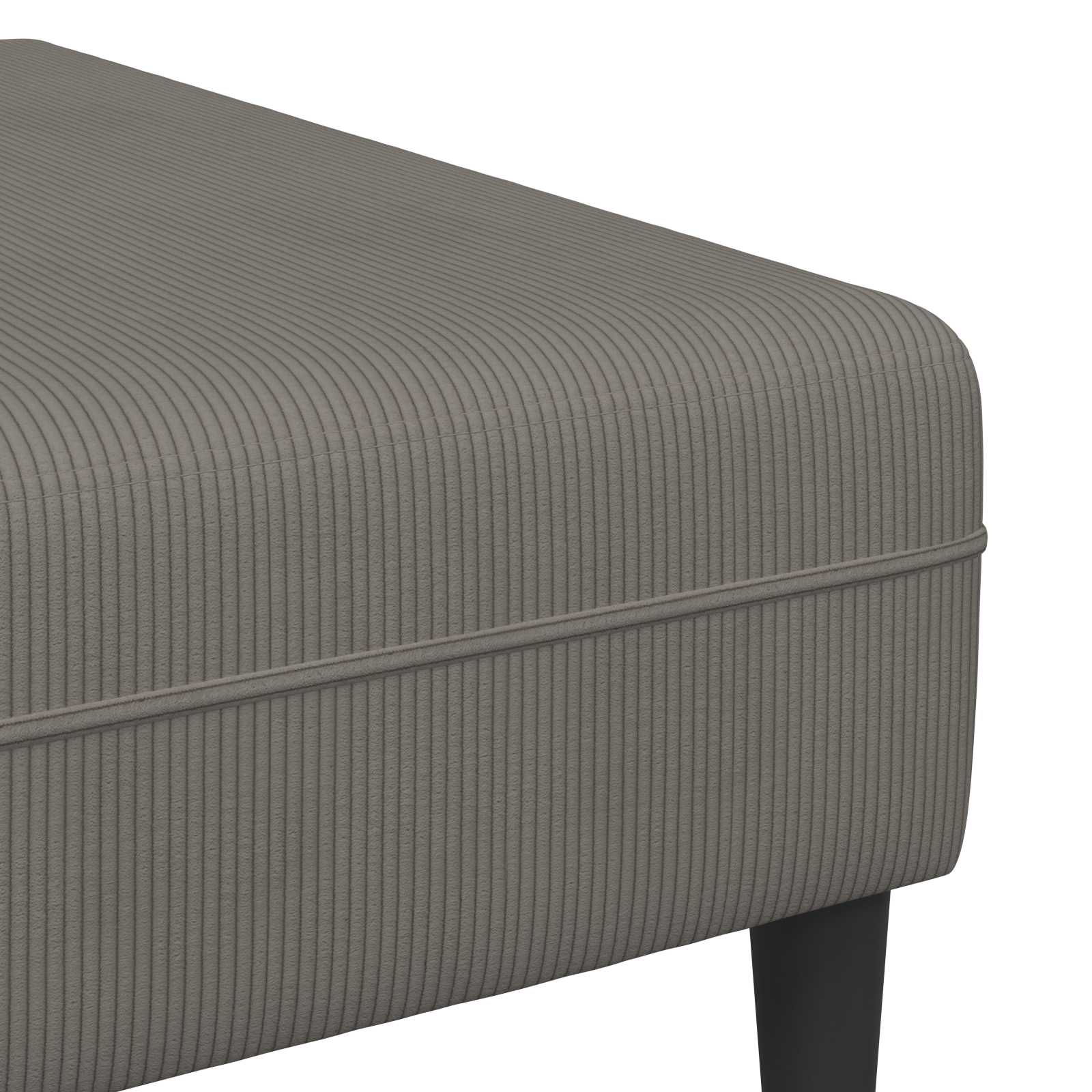 Canapé Gris clair 250 x 188 x 76 cm Tissu en velours côtelé - XIOS