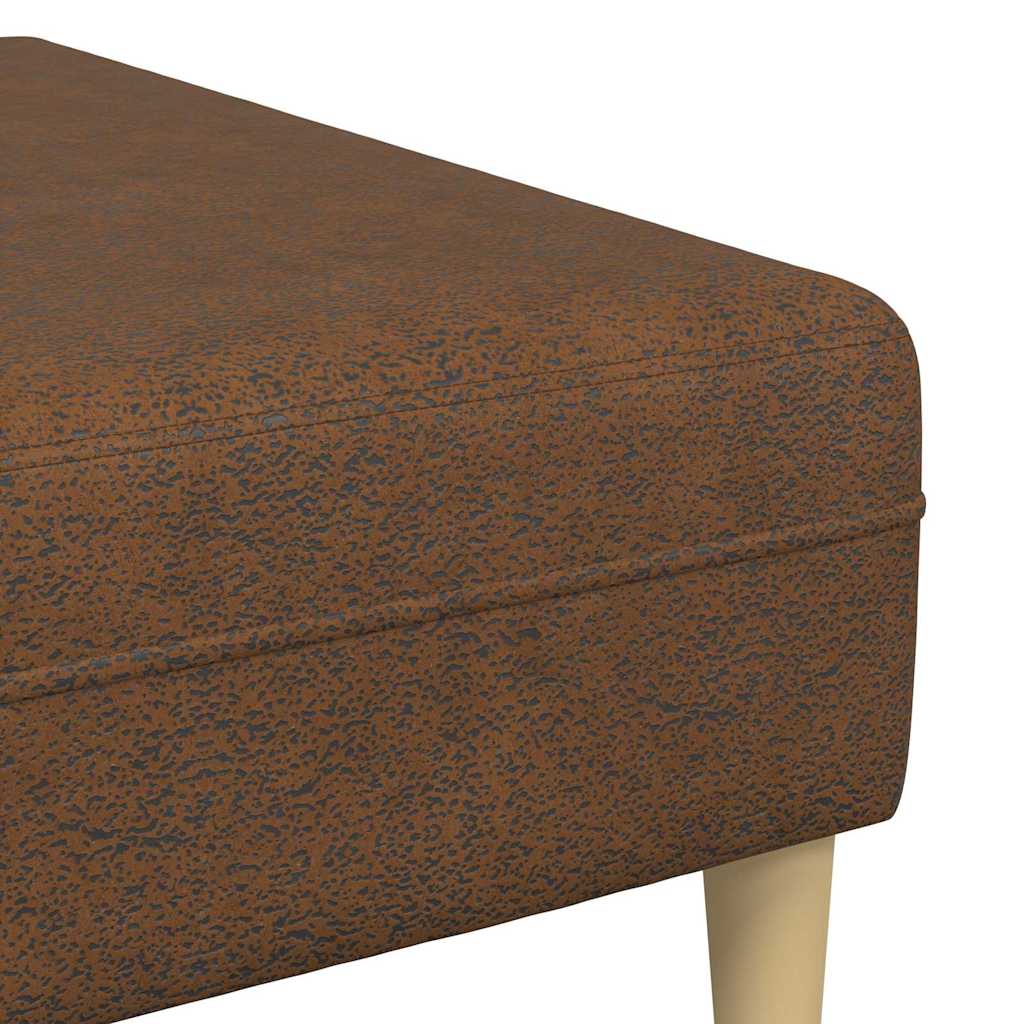 Ensemble de Canapés 3 pcs Marron Cuir suédé faux - XIOS