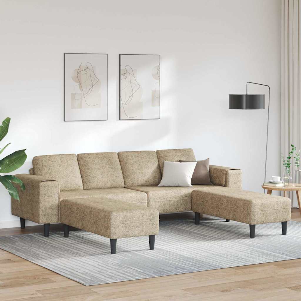 Ensemble de Canapés 3 pcs Gris clair Cuir suédé faux - XIOS