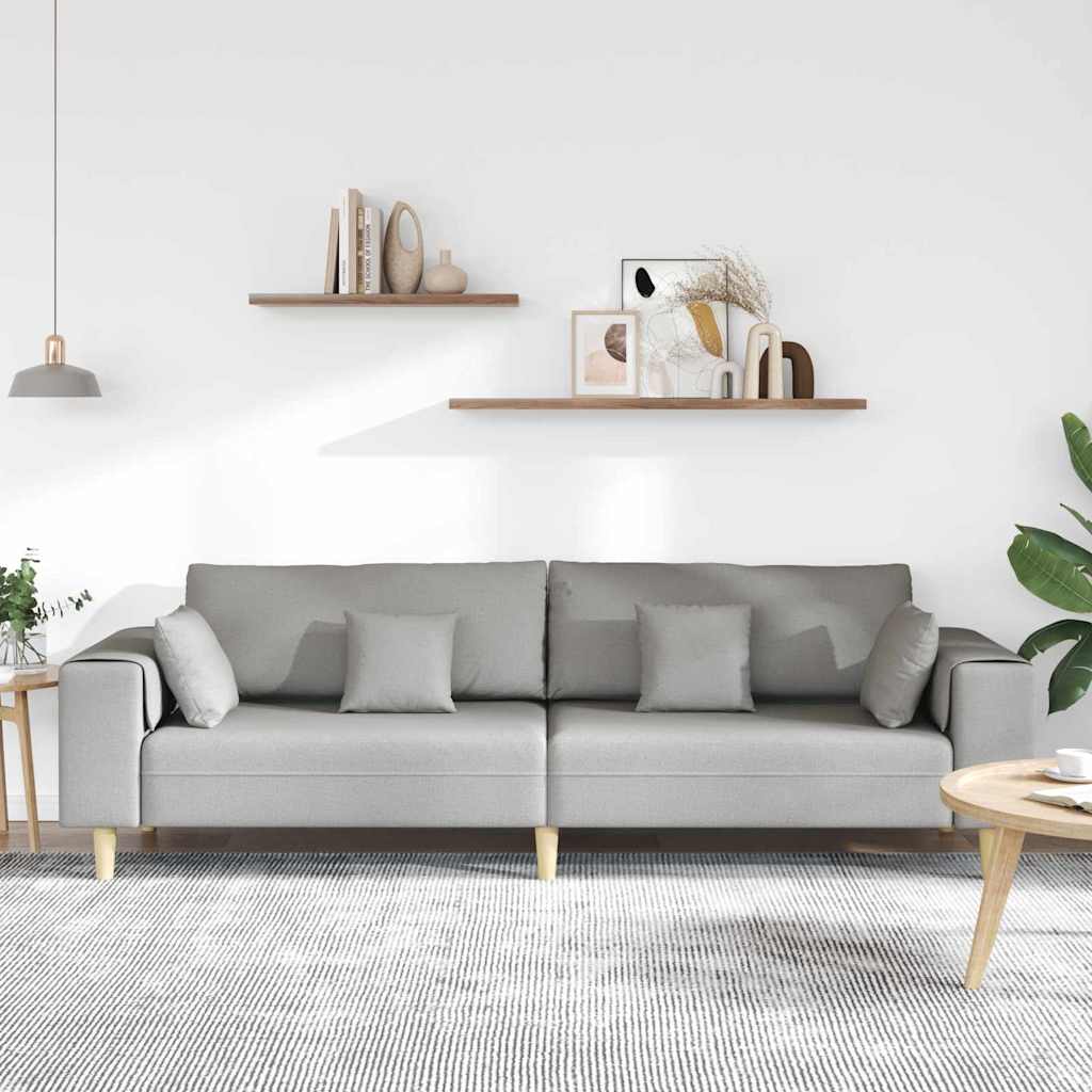 Sofa en tissu avec coussin Gris nuage 208 cm tissu - XIOS