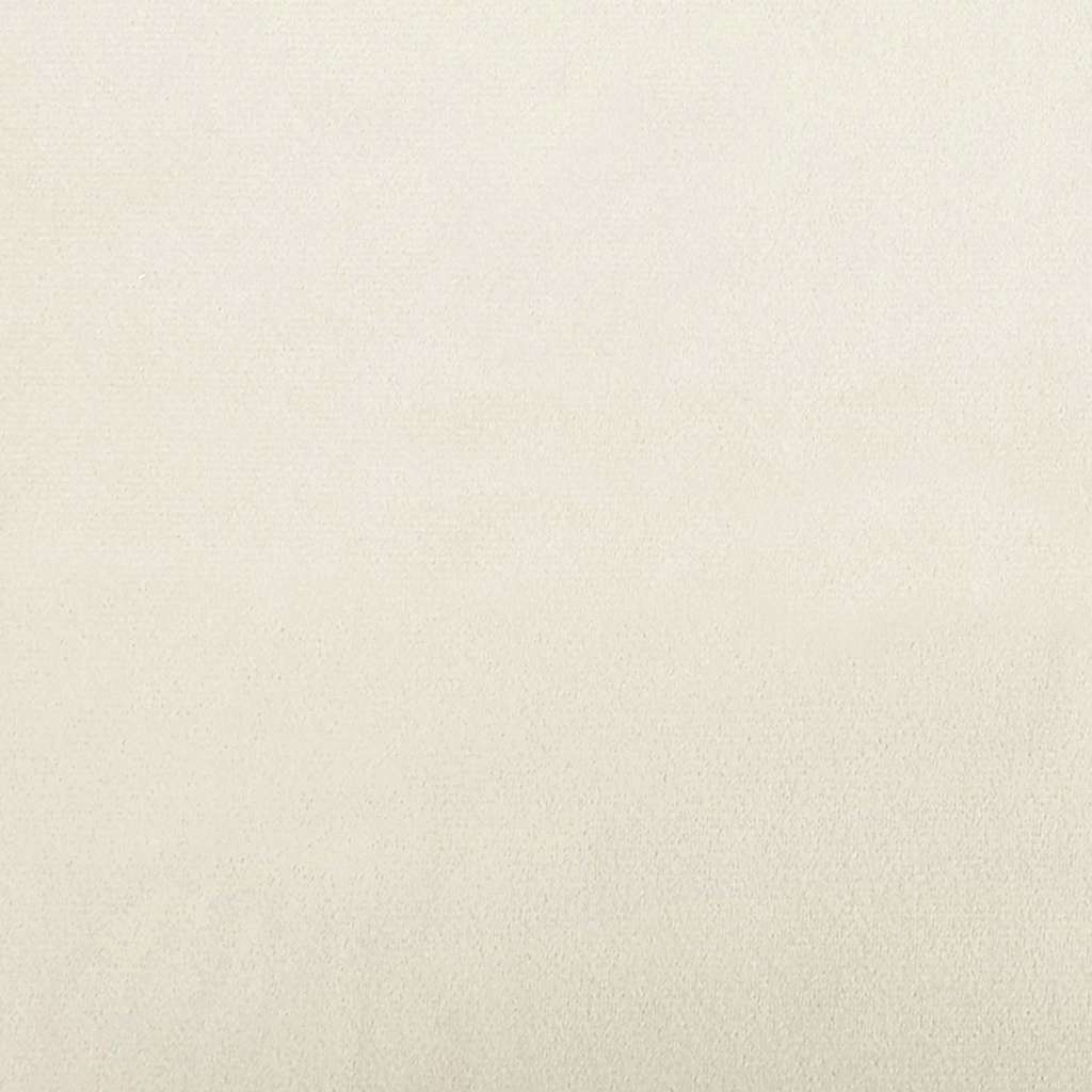 Canapé en velours avec coussin Crème 208 cm Velours - XIOS