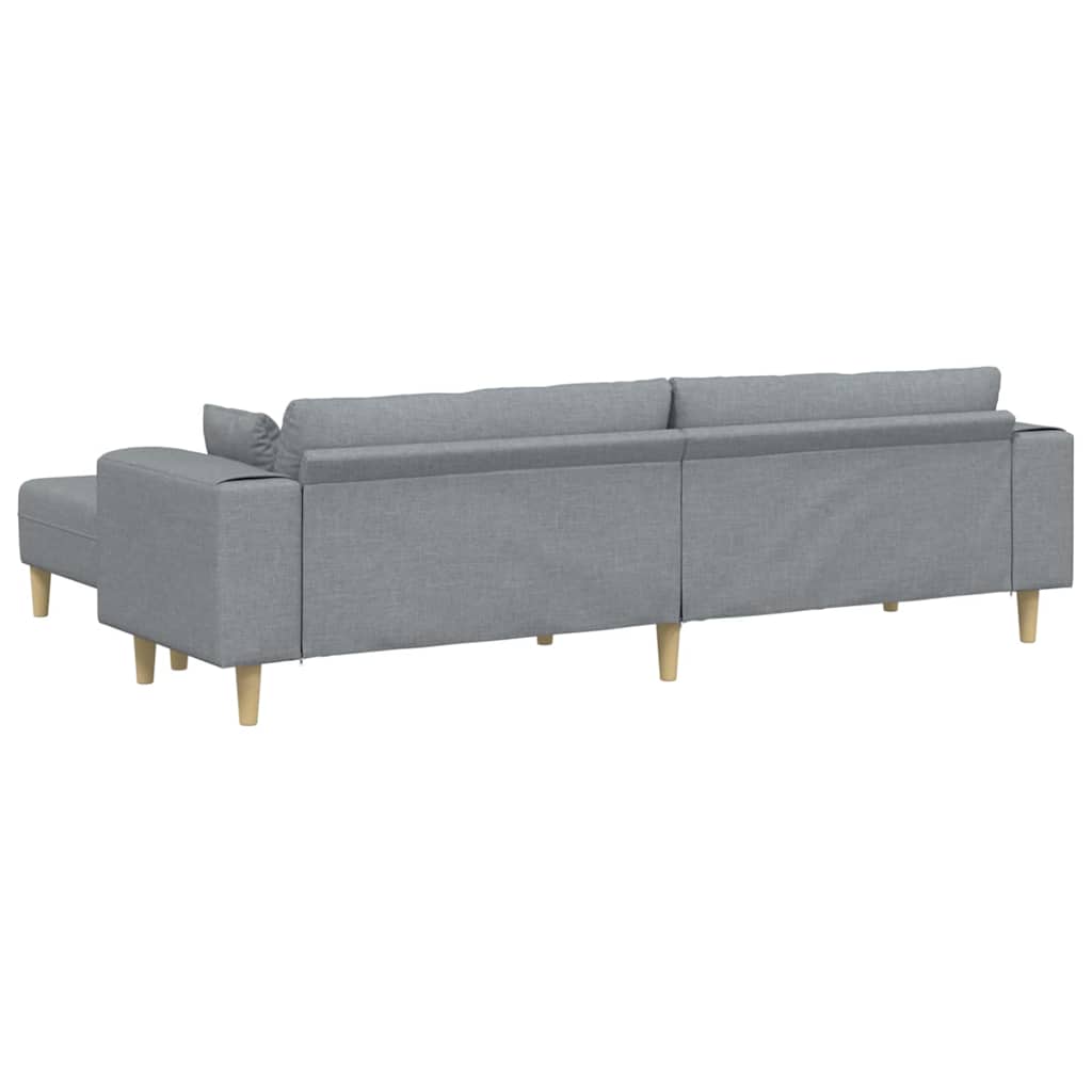 Sofa en tissu avec coussin Gris clair 208 cm tissu - XIOS