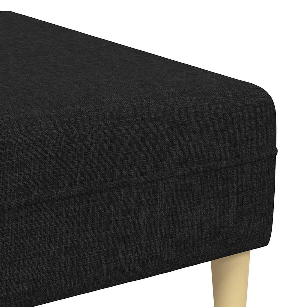 Sofa en tissu avec coussin Noir 208 cm tissu - XIOS