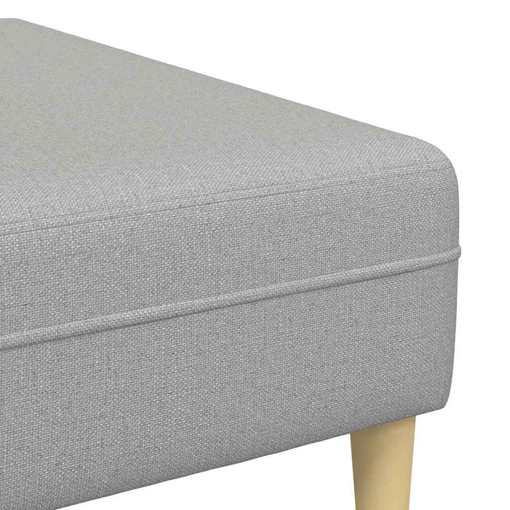 Sofa en tissu avec coussin Gris nuage 208 cm tissu - XIOS