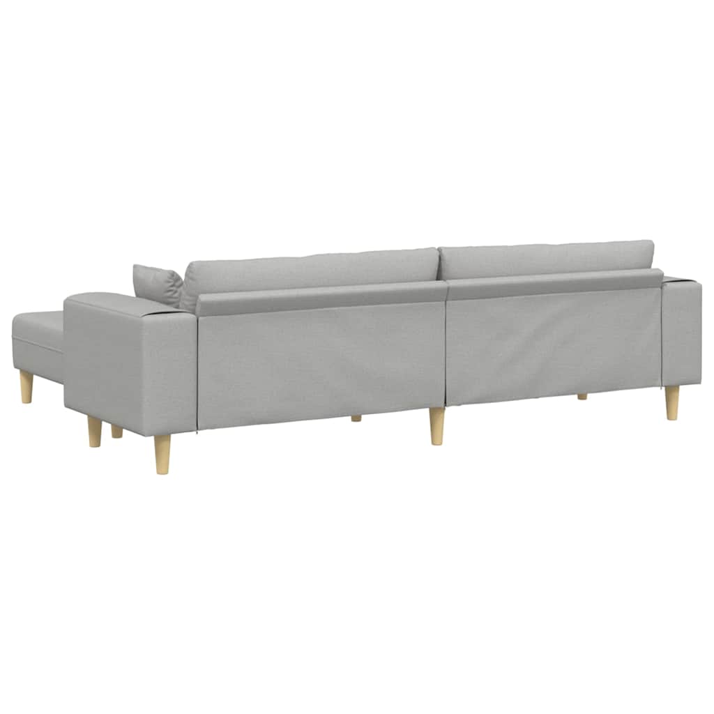 Sofa en tissu avec coussin Gris nuage 208 cm tissu - XIOS