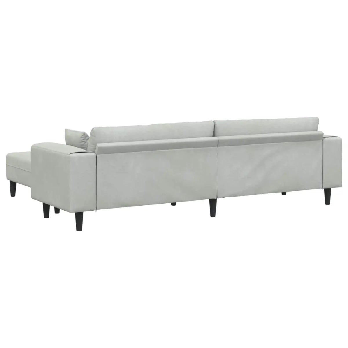 Canapé 3 pc Gris clair Velours - XIOS
