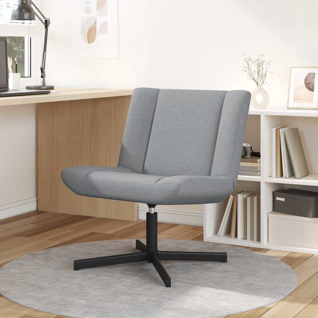 Chaise pivotante Gris clair 63 x 75 x 76 cm tissu - XIOS