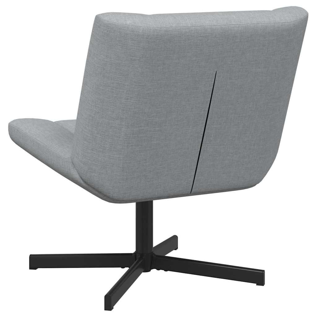 Chaise pivotante Gris clair 63 x 75 x 76 cm tissu - XIOS